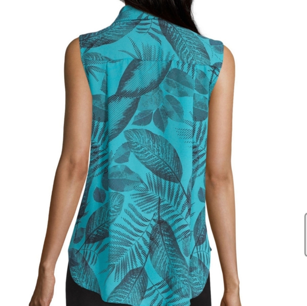 NWT Worthington Womens Sleeveless Blouse Sz XL - Picture 2 of 7